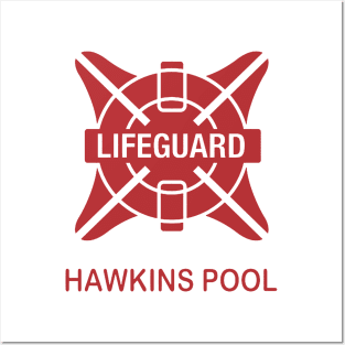 Lifeguard Hawkins Pool Posters and Art